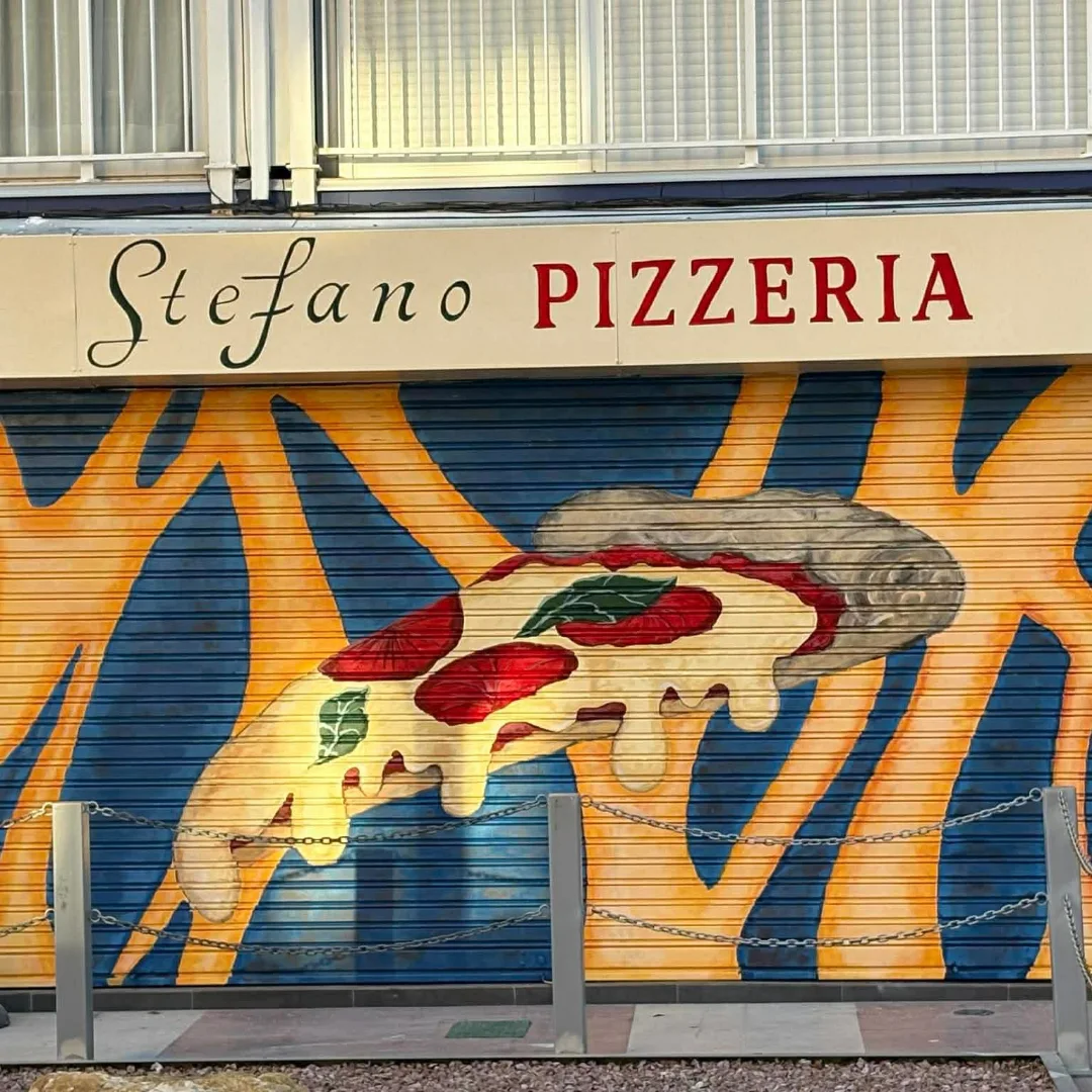 Hand-painted shutter art